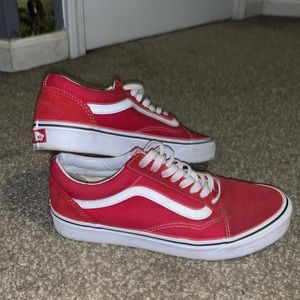 Red Vans Size 8.5 Men’s 10 Woman’s